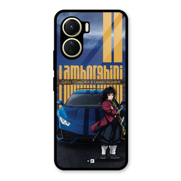 Giyu Tomioka Supercar Glass Back Case for Vivo Y16