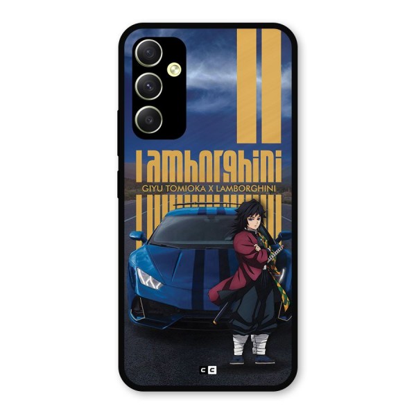 Giyu Tomioka Supercar Metal Back Case for Galaxy A34