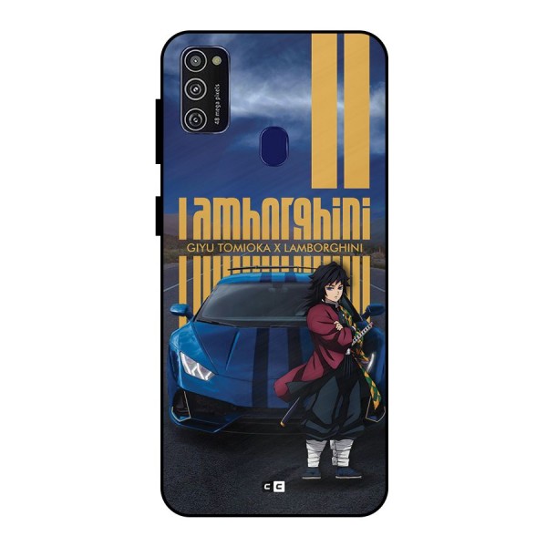 Giyu Tomioka Supercar Metal Back Case for Galaxy M21