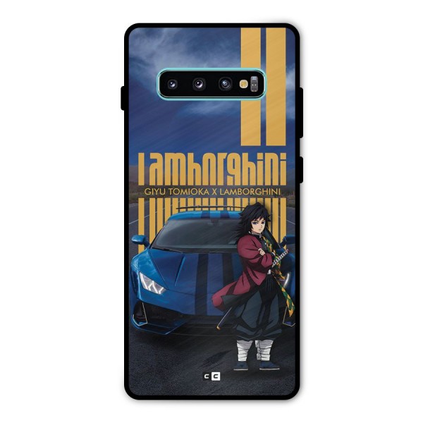 Giyu Tomioka Supercar Metal Back Case for Galaxy S10 Plus