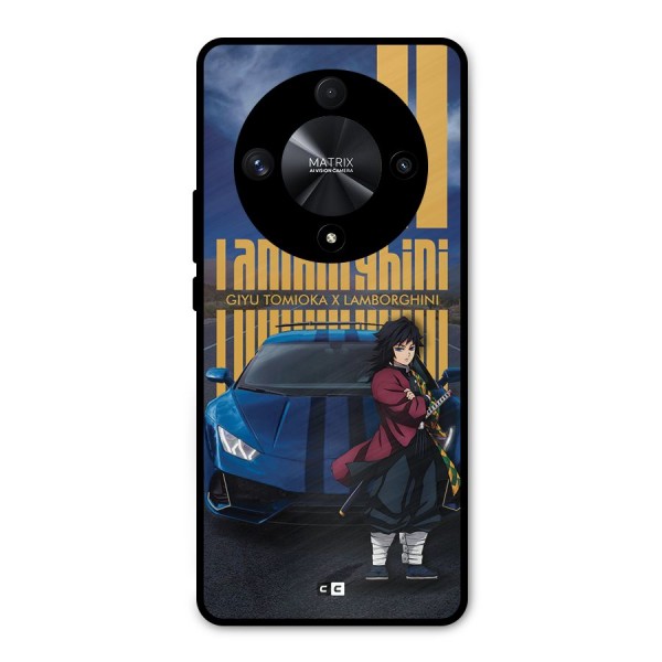 Giyu Tomioka Supercar Metal Back Case for Honor X9b