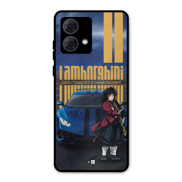 Giyu Tomioka Supercar Metal Back Case for Moto G84