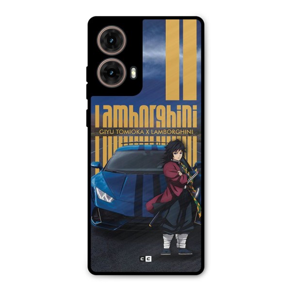 Giyu Tomioka Supercar Metal Back Case for Moto G85