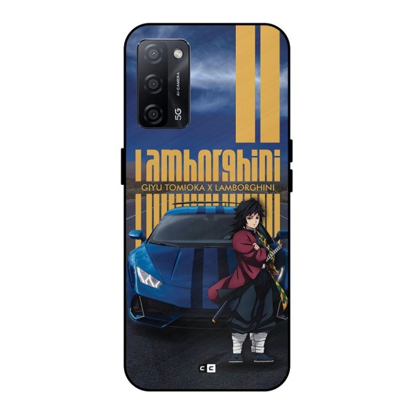 Giyu Tomioka Supercar Metal Back Case for Oppo A53s 5G