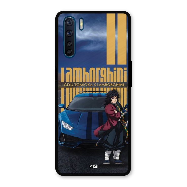 Giyu Tomioka Supercar Metal Back Case for Oppo F15