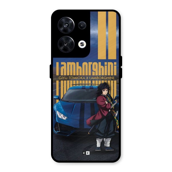 Giyu Tomioka Supercar Metal Back Case for Oppo Reno8 5G