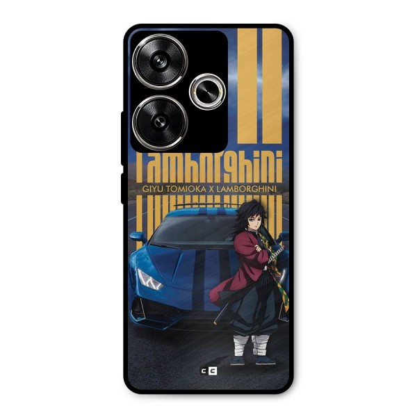 Giyu Tomioka Supercar Metal Back Case for Poco F6