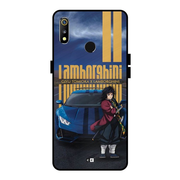 Giyu Tomioka Supercar Metal Back Case for Realme 3i