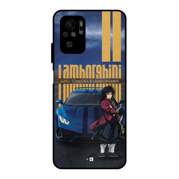 Giyu Tomioka Supercar Metal Back Case for Redmi Note 10