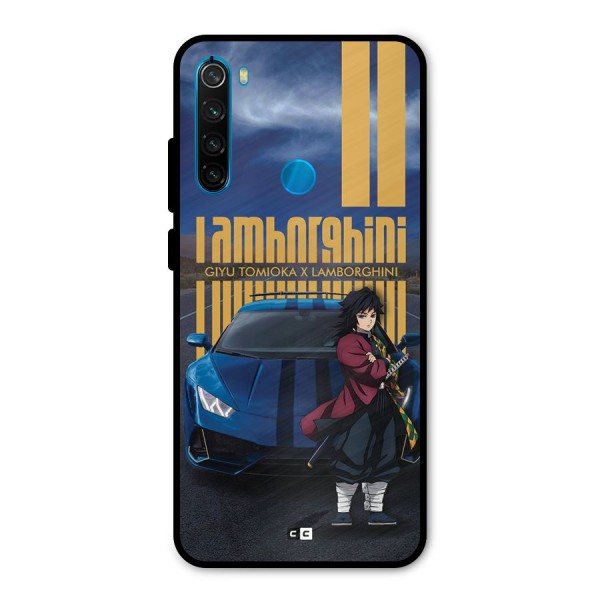 Giyu Tomioka Supercar Metal Back Case for Redmi Note 8