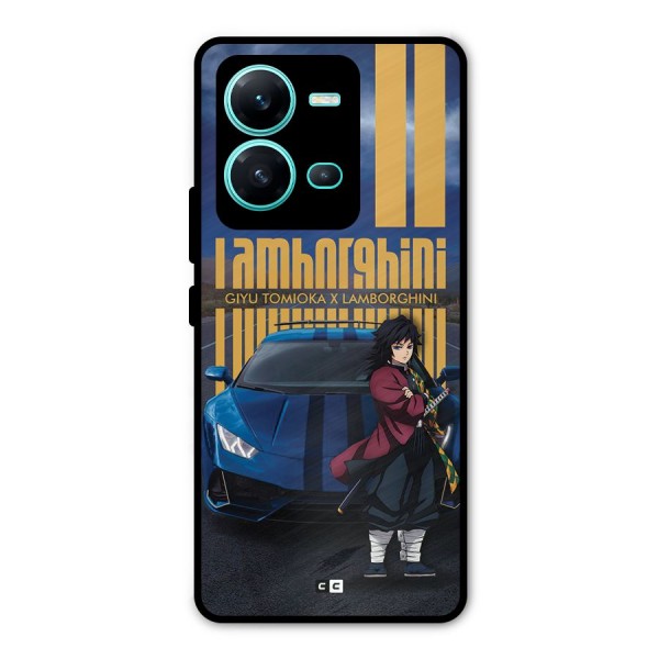 Giyu Tomioka Supercar Metal Back Case for Vivo V25