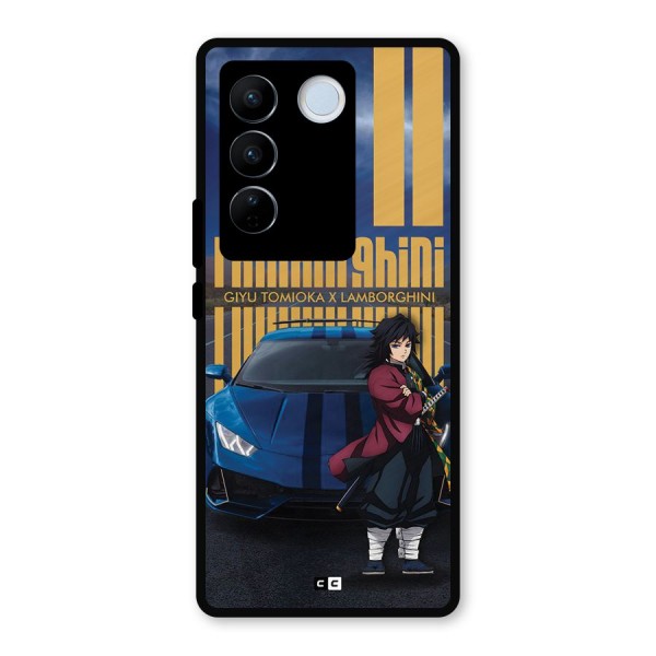 Giyu Tomioka Supercar Metal Back Case for Vivo V27