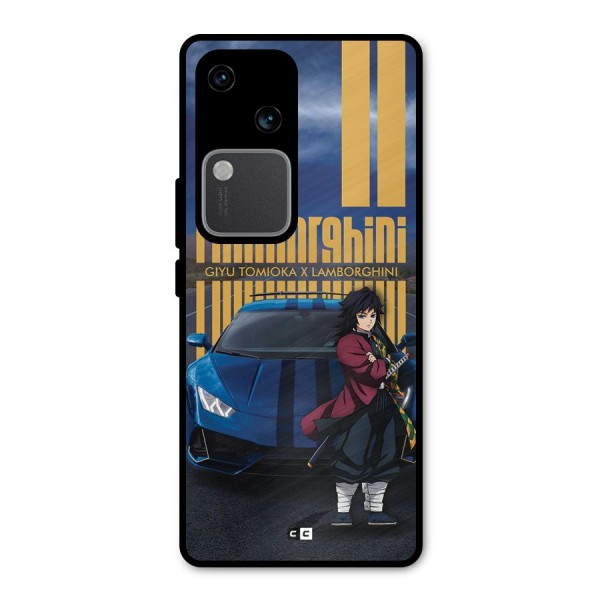 Giyu Tomioka Supercar Metal Back Case for Vivo V30