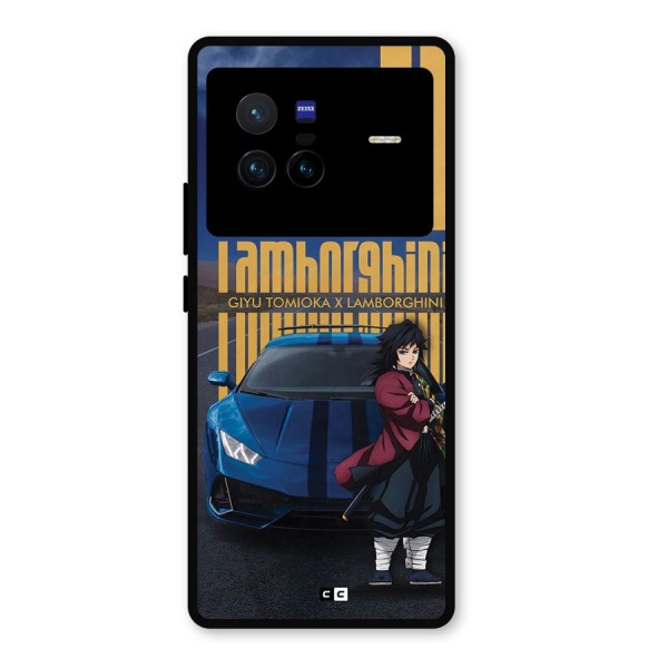 Giyu Tomioka Supercar Metal Back Case for Vivo X80