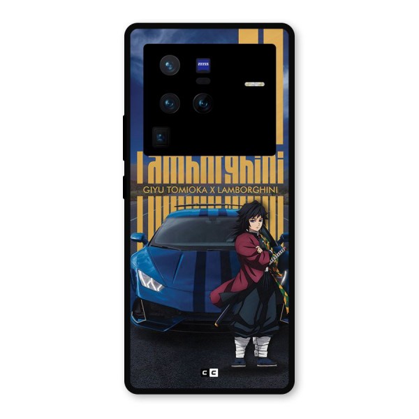 Giyu Tomioka Supercar Metal Back Case for Vivo X80 Pro