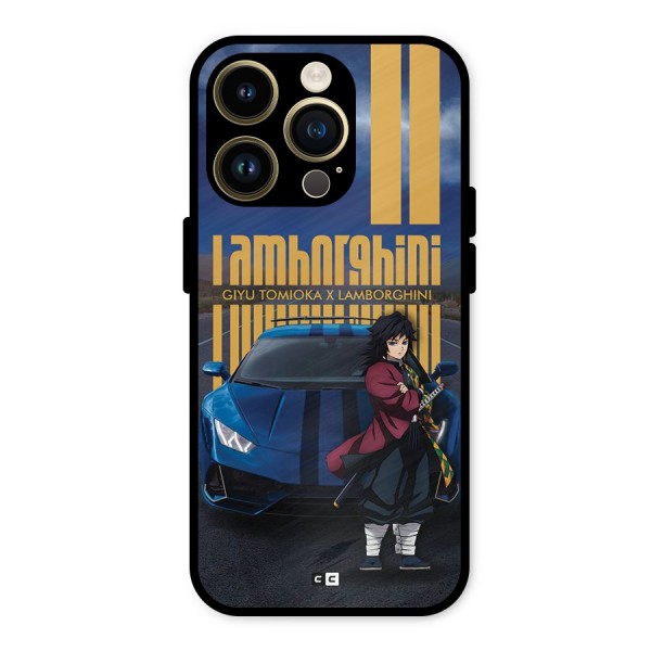 Giyu Tomioka Supercar Metal Back Case for iPhone 14 Pro