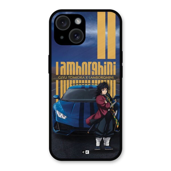 Giyu Tomioka Supercar Metal Back Case for iPhone 15