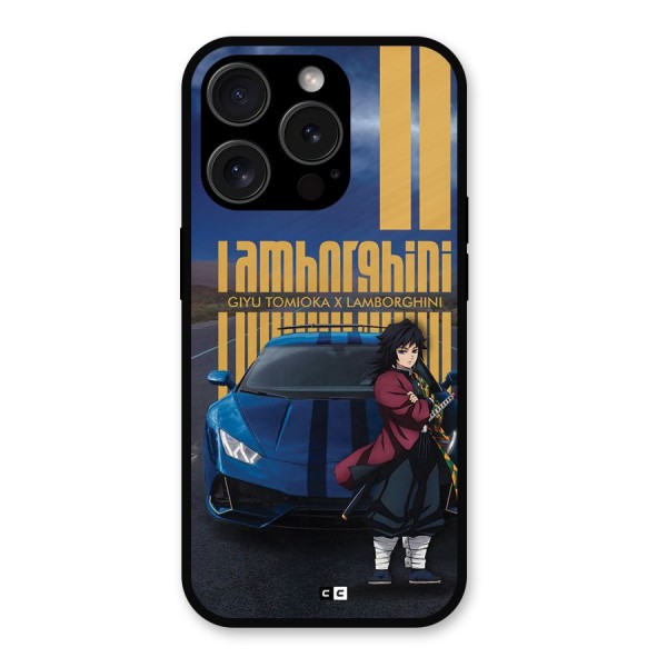 Giyu Tomioka Supercar Metal Back Case for iPhone 15 Pro