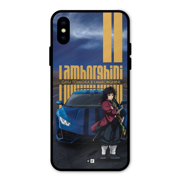 Giyu Tomioka Supercar Metal Back Case for iPhone X