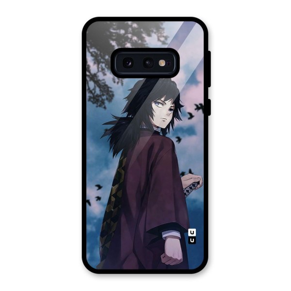 Giyu Tomioka Waiting Glass Back Case for Galaxy S10e