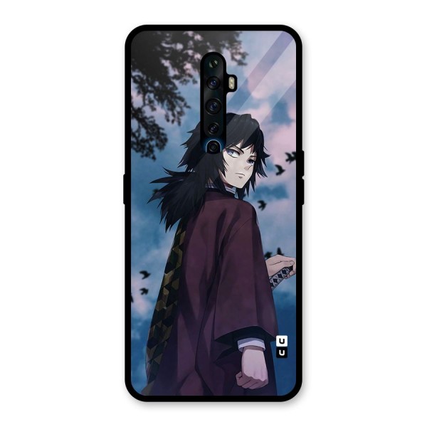 Giyu Tomioka Waiting Glass Back Case for Oppo Reno2 Z