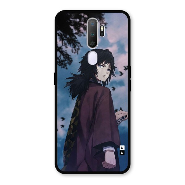 Giyu Tomioka Waiting Metal Back Case for Oppo A9 (2020)