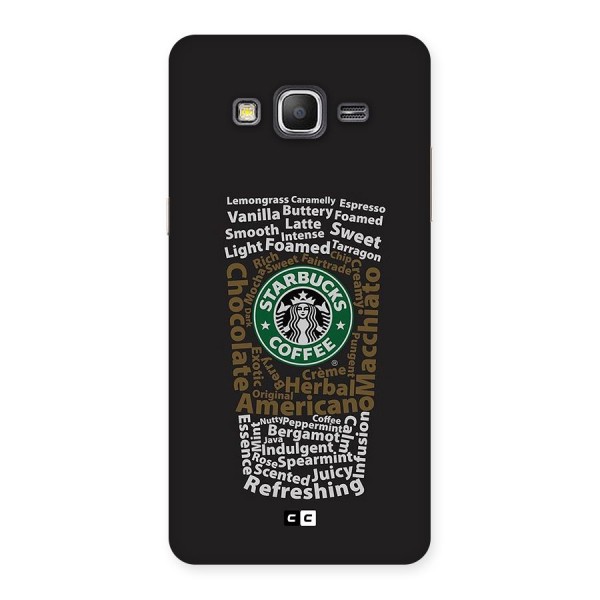 Glass StarBucks Back Case for Galaxy Grand Prime