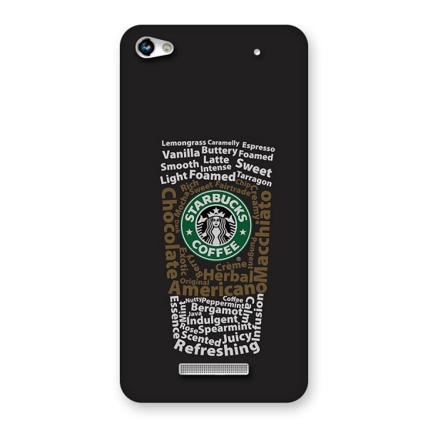 Glass StarBucks Back Case for Canvas Hue 2 A316