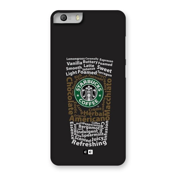 Glass StarBucks Back Case for Canvas Knight 2