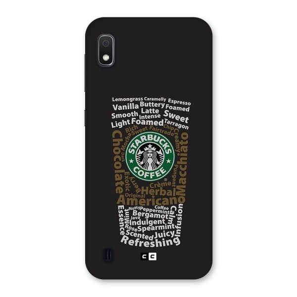 Glass StarBucks Back Case for Galaxy A10