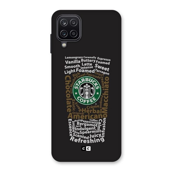 Glass StarBucks Glass Back Case for Galaxy A12