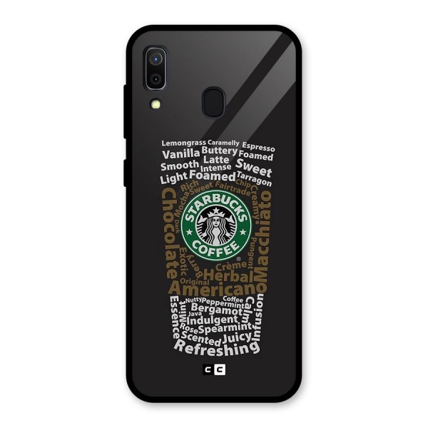 Glass StarBucks Back Case for Galaxy A30