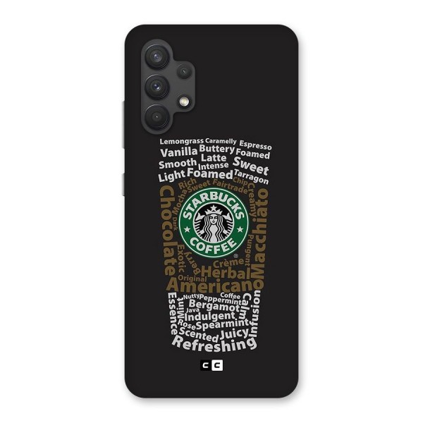 Glass StarBucks Glass Back Case for Galaxy A32