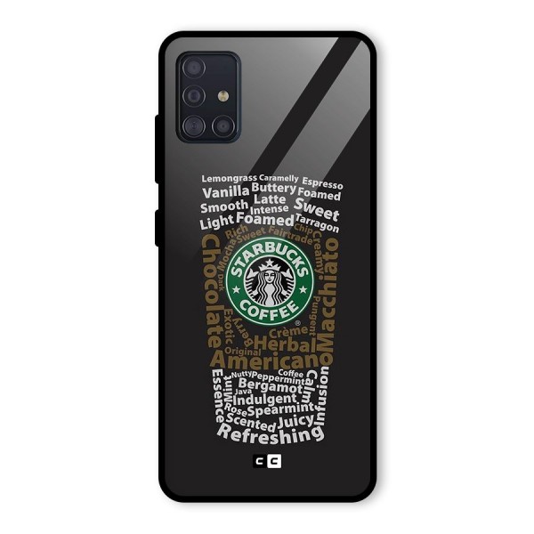 Glass StarBucks Glass Back Case for Galaxy A51