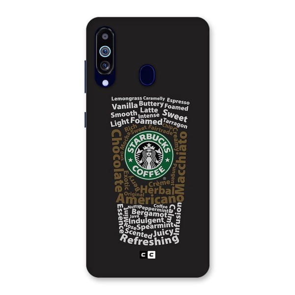 Glass StarBucks Back Case for Galaxy A60