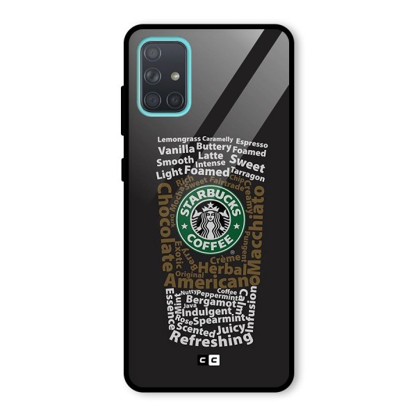 Glass StarBucks Glass Back Case for Galaxy A71