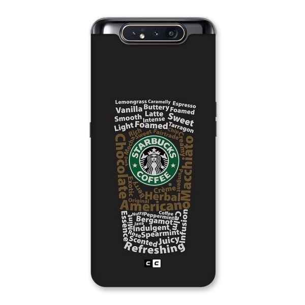 Glass StarBucks Back Case for Galaxy A80