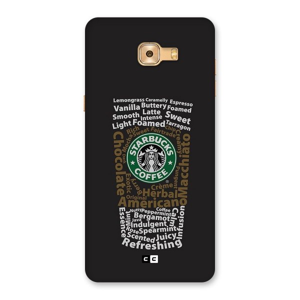 Glass StarBucks Back Case for Galaxy C9 Pro