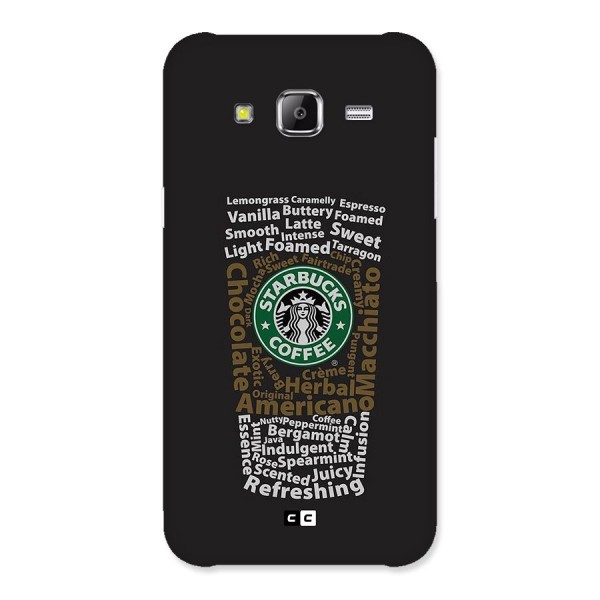 Glass StarBucks Back Case for Galaxy J5