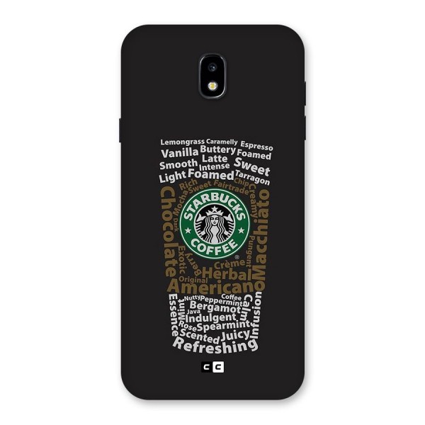 Glass StarBucks Back Case for Galaxy J7 Pro