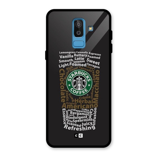 Glass StarBucks Back Case for Galaxy J8