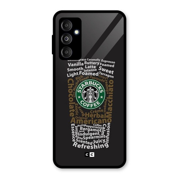 Glass StarBucks Glass Back Case for Galaxy M14 5G