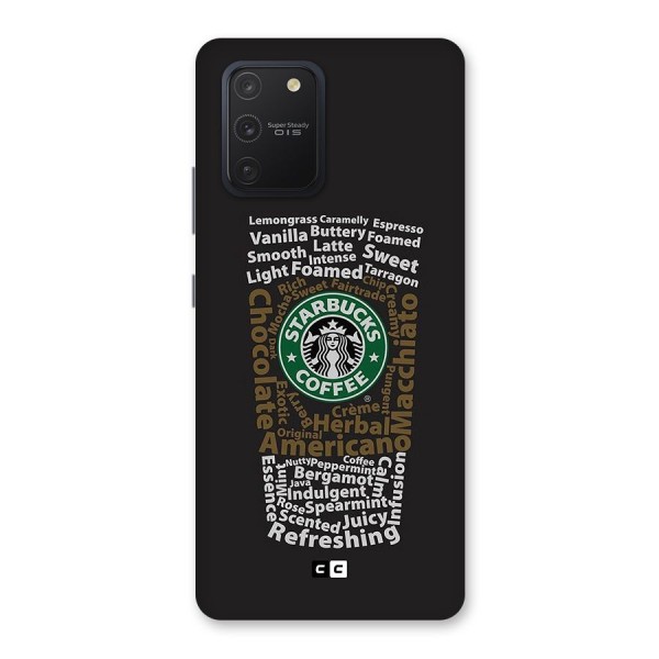 Glass StarBucks Glass Back Case for Galaxy S10 Lite