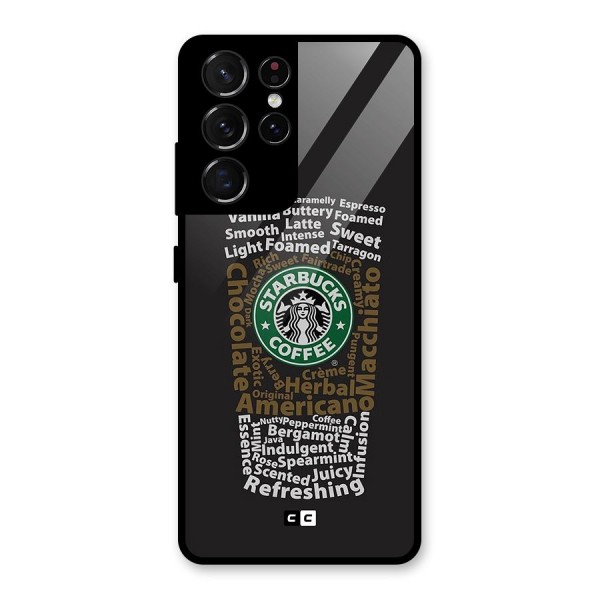 Glass StarBucks Glass Back Case for Galaxy S21 Ultra 5G