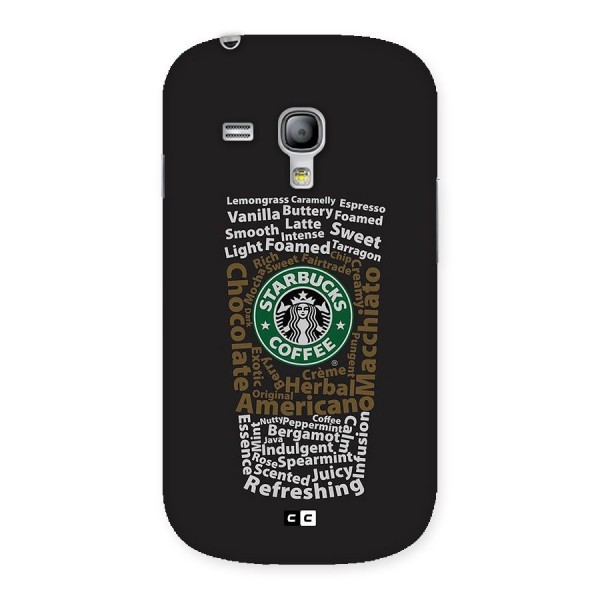 Glass StarBucks Back Case for Galaxy S3 Mini