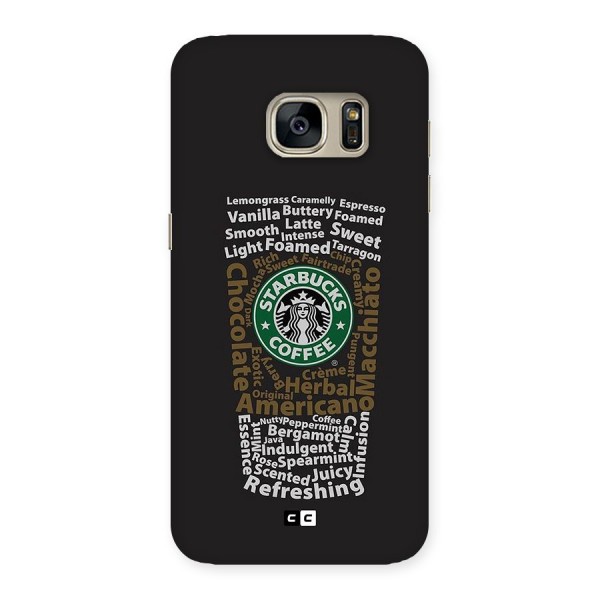 Glass StarBucks Back Case for Galaxy S7