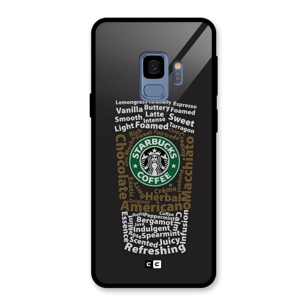 Glass StarBucks Glass Back Case for Galaxy S9