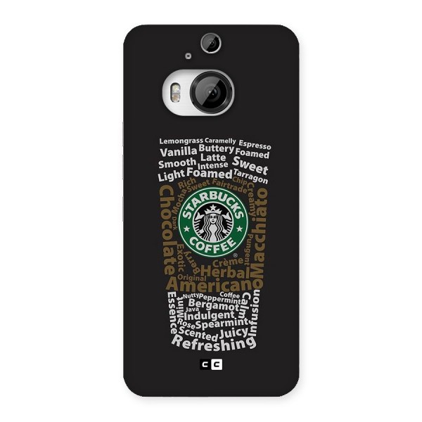 Glass StarBucks Back Case for HTC One M9 Plus