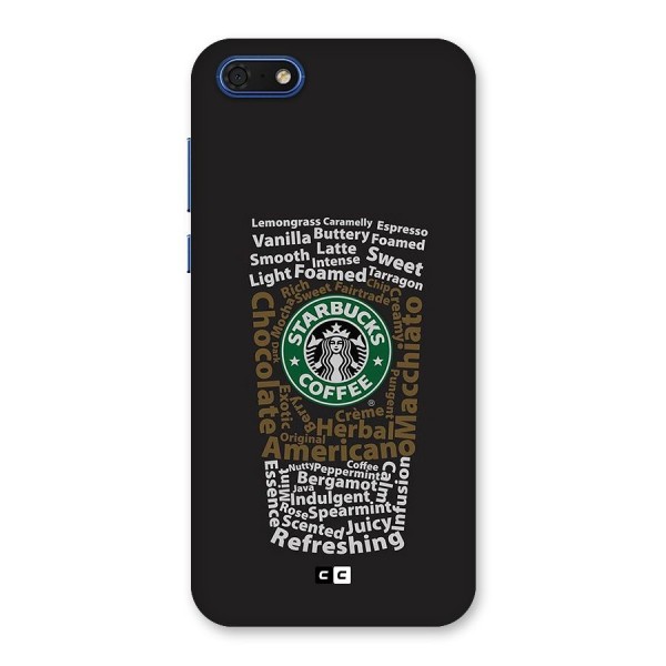 Glass StarBucks Back Case for Honor 7s