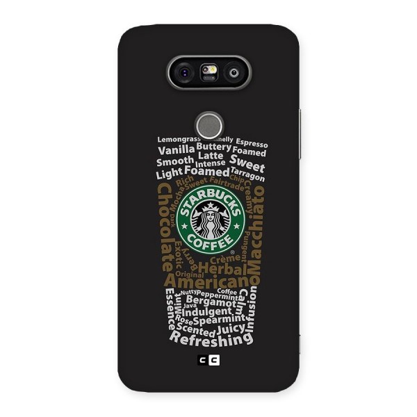 Glass StarBucks Back Case for LG G5